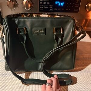 Nicole Malia Dark Green Crossbody Bag